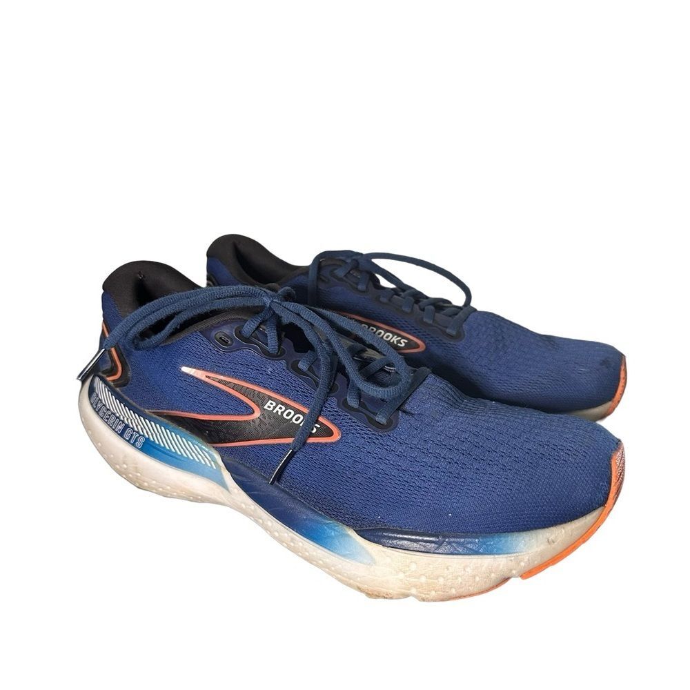 Brooks Glycerin GTS 21 Blue Athletic Running Shoes 1104201D474 Mens Size 11 D